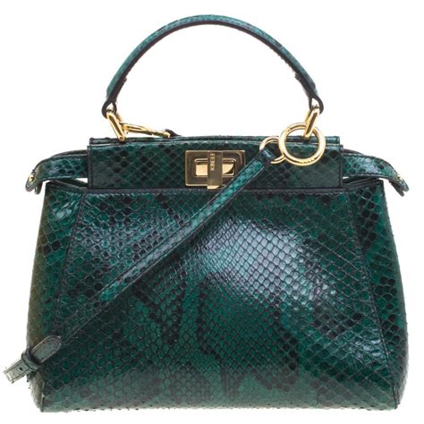 fendi peekaboo python mini|fendi peekaboo bag dimensions.